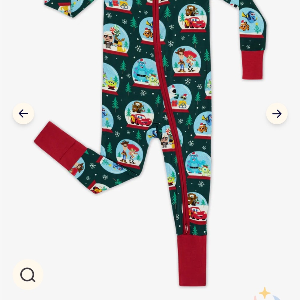 Little Sleepies Disney Pixar Christmas Pajamas Zippy 2T